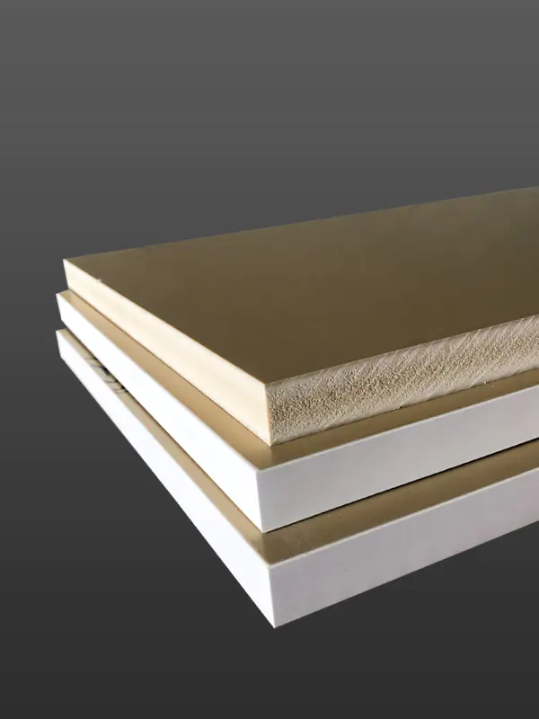 Panneau flexible blanc à haute densité de mousse de WPC pour le matériau de construction avec beaucoup d'épaisseur